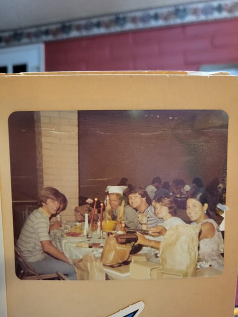 Lunchroom: Ed Gwozdz, Lee Ann Markle, Tom Larson, Mary Bet Jacobs, Marci Morrison